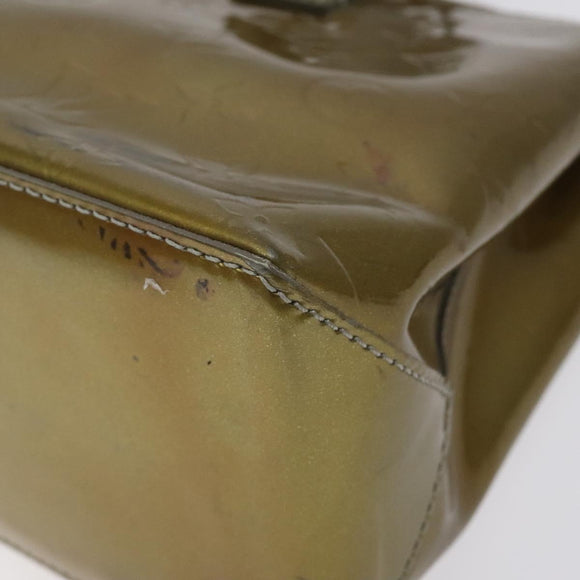 LOUIS VUITTON Monogram Vernis Wilshire PM Bag Gris Art Deco M91627 Auth 129895