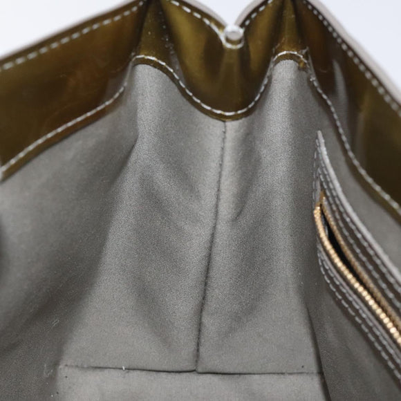 LOUIS VUITTON Monogram Vernis Wilshire PM Bag Gris Art Deco M91627 Auth 129895