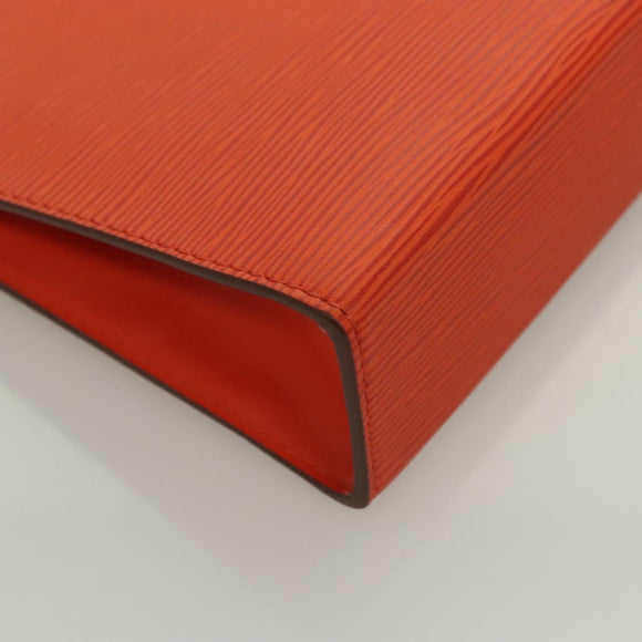 LOUIS VUITTON Epi Posh Toilet Pouch Orange Pimon M41084 LV Auth 129899