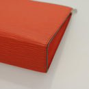 LOUIS VUITTON Epi Posh Toilet Pouch Orange Pimon M41084 LV Auth 129899-16