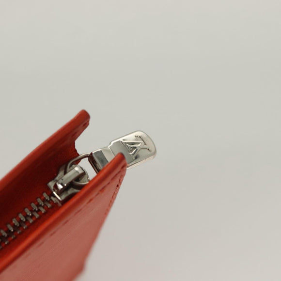 LOUIS VUITTON Epi Posh Toilet Pouch Orange Pimon M41084 LV Auth 129899