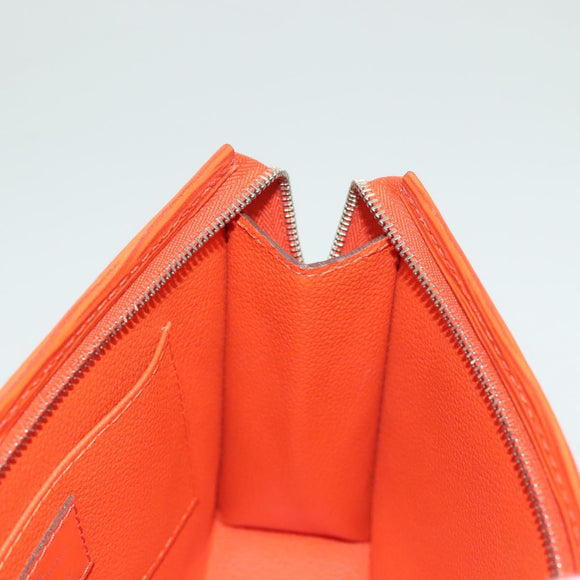 LOUIS VUITTON Epi Posh Toilet Pouch Orange Pimon M41084 LV Auth 129899
