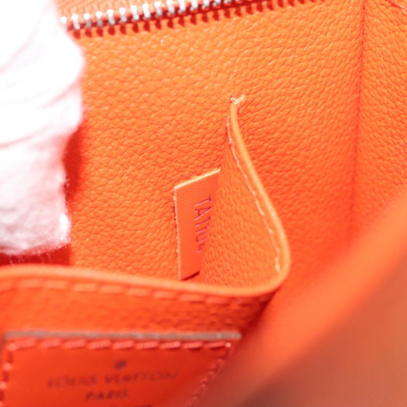 LOUIS VUITTON Epi Posh Toilet Pouch Orange Pimon M41084 LV Auth 129899