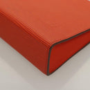 LOUIS VUITTON Epi Posh Toilet Pouch Orange Pimon M41084 LV Auth 129899-14