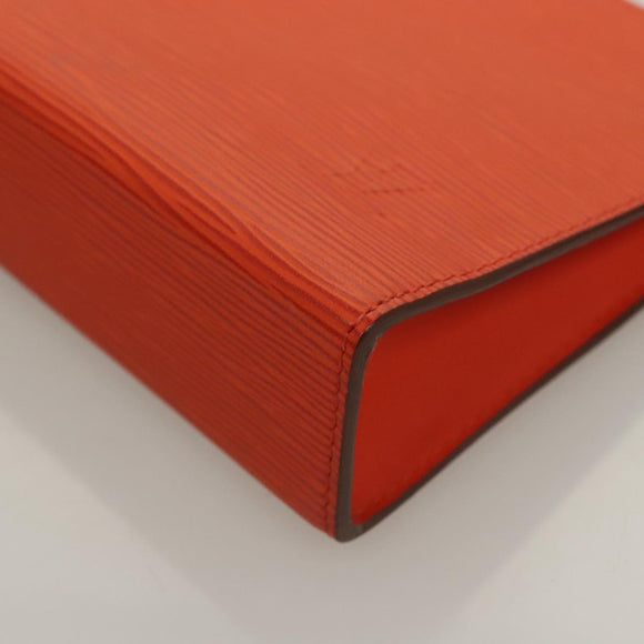 LOUIS VUITTON Epi Posh Toilet Pouch Orange Pimon M41084 LV Auth 129899