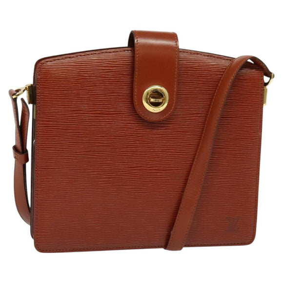 LOUIS VUITTON Epi Capuchin Shoulder Bag Brown M52343 LV Auth 129900
