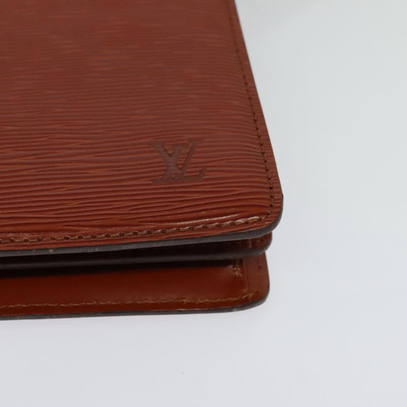 LOUIS VUITTON Epi Capuchin Shoulder Bag Brown M52343 LV Auth 129900