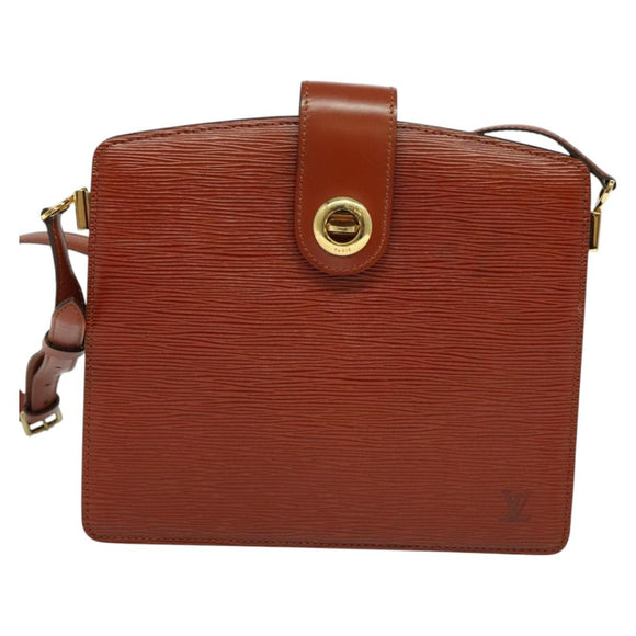 LOUIS VUITTON Epi Capuchin Shoulder Bag Brown M52343 LV Auth 129900