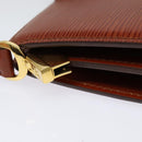 LOUIS VUITTON Epi Capuchin Shoulder Bag Brown M52343 LV Auth 129900-4