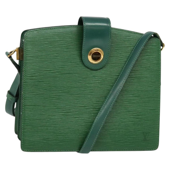 LOUIS VUITTON Epi Capuchin Shoulder Bag Green M52344 LV Auth 129902