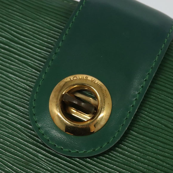 LOUIS VUITTON Epi Capuchin Shoulder Bag Green M52344 LV Auth 129902