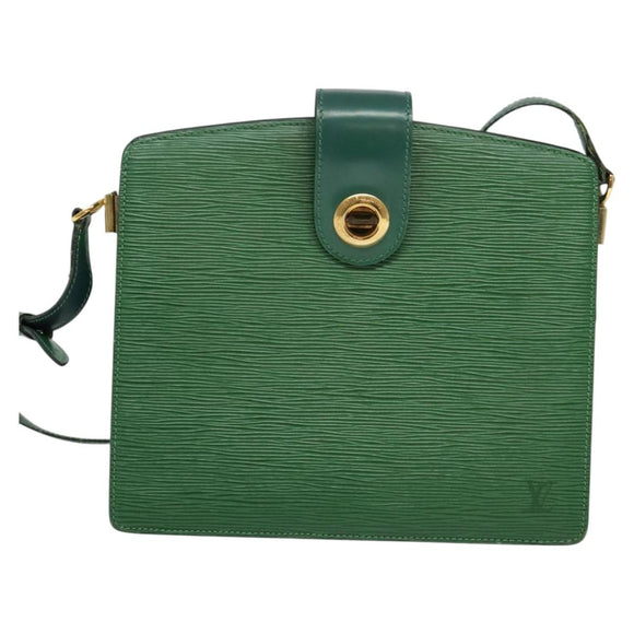 LOUIS VUITTON Epi Capuchin Shoulder Bag Green M52344 LV Auth 129902