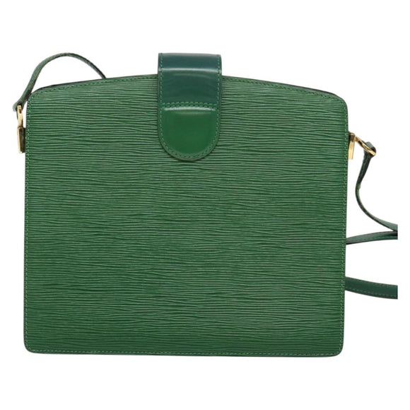 LOUIS VUITTON Epi Capuchin Shoulder Bag Green M52344 LV Auth 129902