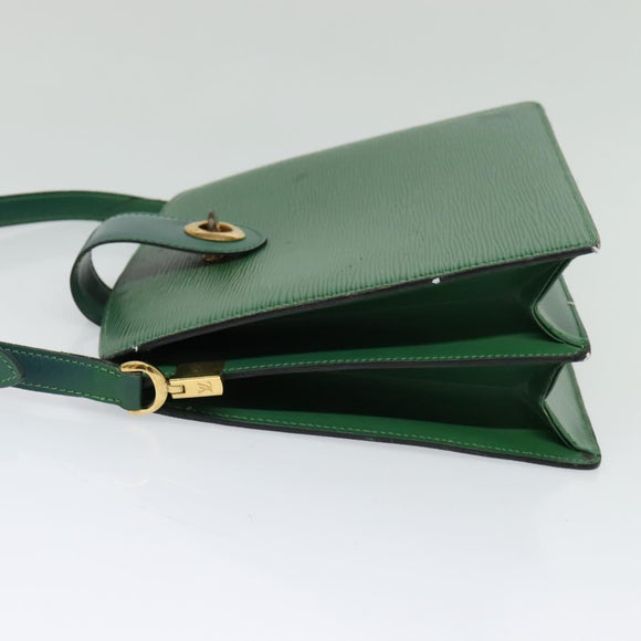 LOUIS VUITTON Epi Capuchin Shoulder Bag Green M52344 LV Auth 129902
