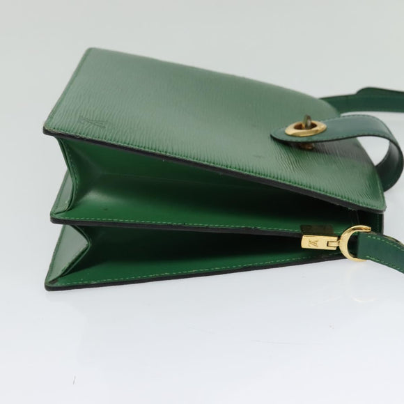 LOUIS VUITTON Epi Capuchin Shoulder Bag Green M52344 LV Auth 129902