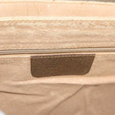 GUCCI GG Supreme Web Sherry Line Bag PVC Beige Gold 904 02 08 Auth 129908-17