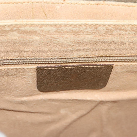 GUCCI GG Supreme Web Sherry Line Bag PVC Beige Gold 904 02 08 Auth 129908