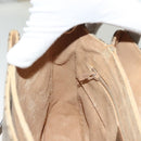 GUCCI GG Supreme Web Sherry Line Bag PVC Beige Gold 904 02 08 Auth 129908-20