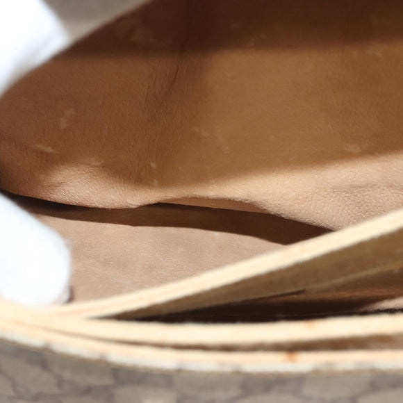 GUCCI GG Supreme Web Sherry Line Bag PVC Beige Gold 904 02 08 Auth 129908