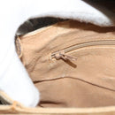 GUCCI GG Supreme Web Sherry Line Bag PVC Beige Gold 904 02 08 Auth 129908-22