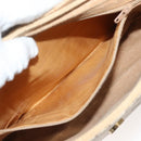 GUCCI GG Supreme Web Sherry Line Bag PVC Beige Gold 904 02 08 Auth 129908-23