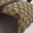 GUCCI GG Canvas Tote Bag Beige Gold 153008 Auth 129911-12
