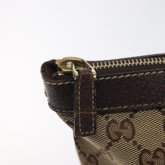 GUCCI GG Canvas Tote Bag Beige Gold 153008 Auth 129911