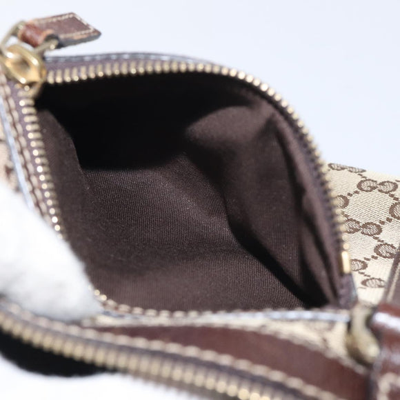 GUCCI GG Canvas Tote Bag Beige Gold 153008 Auth 129911