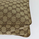 GUCCI GG Canvas Shoulder Bag Beige Gold 120841 Auth 129913-9