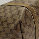GUCCI GG Crystal Tote Bag Coated Canvas Beige Gold 197953 Auth 129915-9