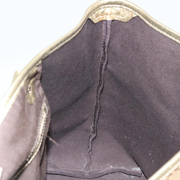 GUCCI GG Crystal Tote Bag Coated Canvas Beige Gold 197953 Auth 129915