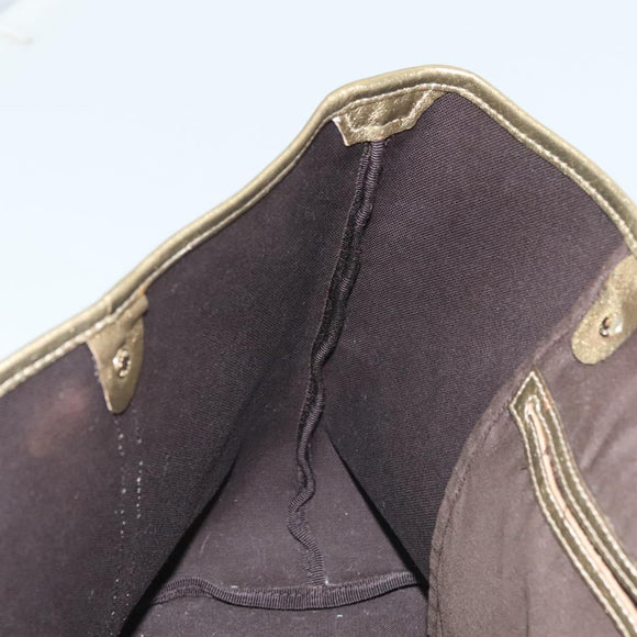 GUCCI GG Crystal Tote Bag Coated Canvas Beige Gold 197953 Auth 129915