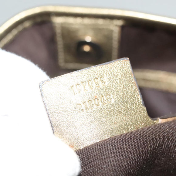 GUCCI GG Crystal Tote Bag Coated Canvas Beige Gold 197953 Auth 129915