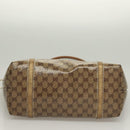 GUCCI GG Crystal Tote Bag Coated Canvas Beige Gold 197953 Auth 129915-5