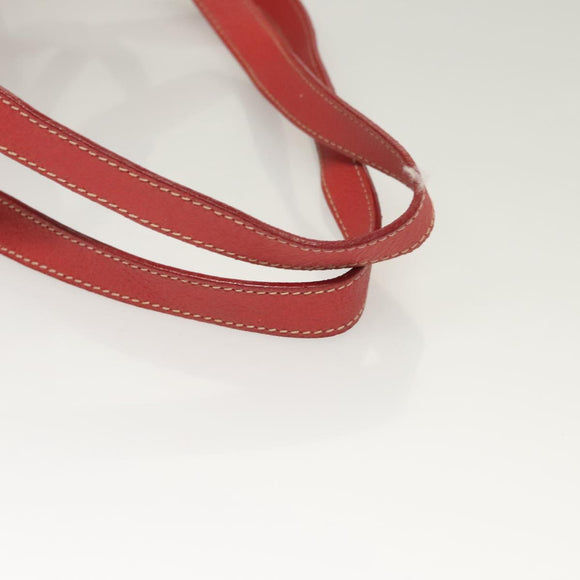 GUCCI Bamboo Backpack Suede Leather Red Gold 003 1956 0030 Auth 129916