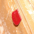 GUCCI Bamboo Hand Bag Leather Red Gold 000 2214 0289 Auth 129921-18