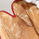 GUCCI Bamboo Hand Bag Leather Red Gold 000 2214 0289 Auth 129921-20