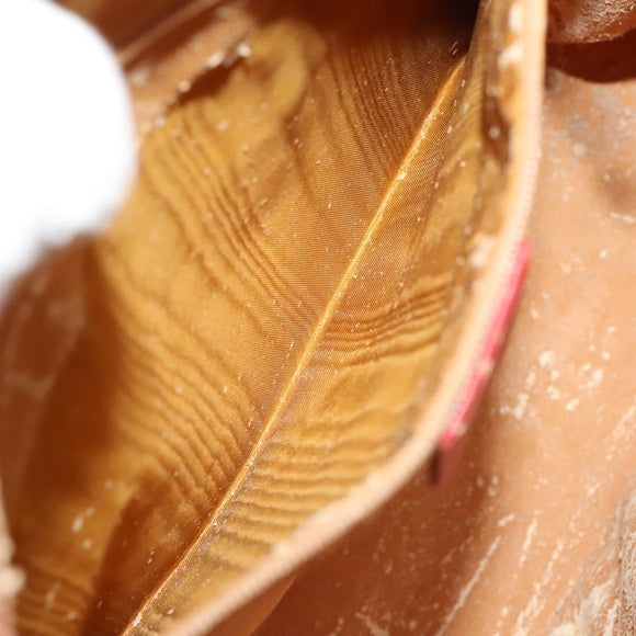 GUCCI Bamboo Hand Bag Leather Red Gold 000 2214 0289 Auth 129921