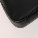 GUCCI Bamboo Hand Bag Leather 2way Black Gold 001 1577 Auth 129922-16