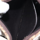 Christian Dior Trotter Canvas Shoulder Bag Brown Gold Auth 129927-12