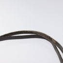 Christian Dior Trotter Canvas Shoulder Bag Brown Gold Auth 129927-8