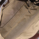 FENDI Zucca Canvas Hand Bag Black Brown Auth 129930-10