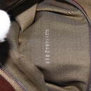 FENDI Zucca Canvas Hand Bag Black Brown Auth 129930-12