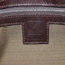 FENDI Zucca Canvas Shoulder Bag Black Brown Auth 129931-15