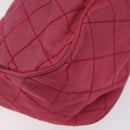 PRADA Pouch Nylon Pink Silver Auth 129940-7