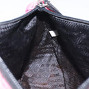 PRADA Pouch Nylon Pink Silver Auth 129940-17