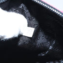 PRADA Pouch Nylon Pink Silver Auth 129940-12