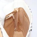 BURBERRY Nova Check Shoulder Bag Canvas Beige Silver Auth 129947-17