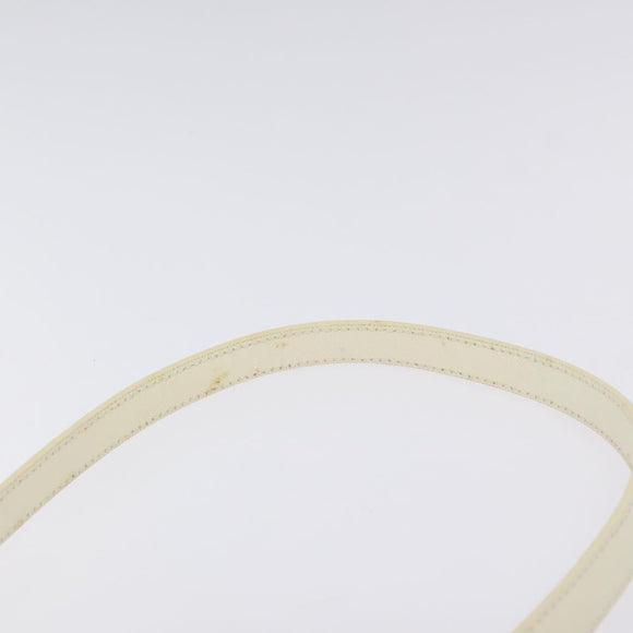 BURBERRY Nova Check Shoulder Bag Canvas Beige Silver Auth 129947