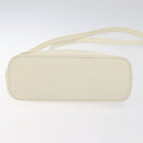 BURBERRY Nova Check Shoulder Bag Canvas Beige Silver Auth 129947-5